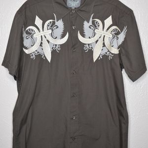Roar Men's Short Sleeve Shirt Size Medium